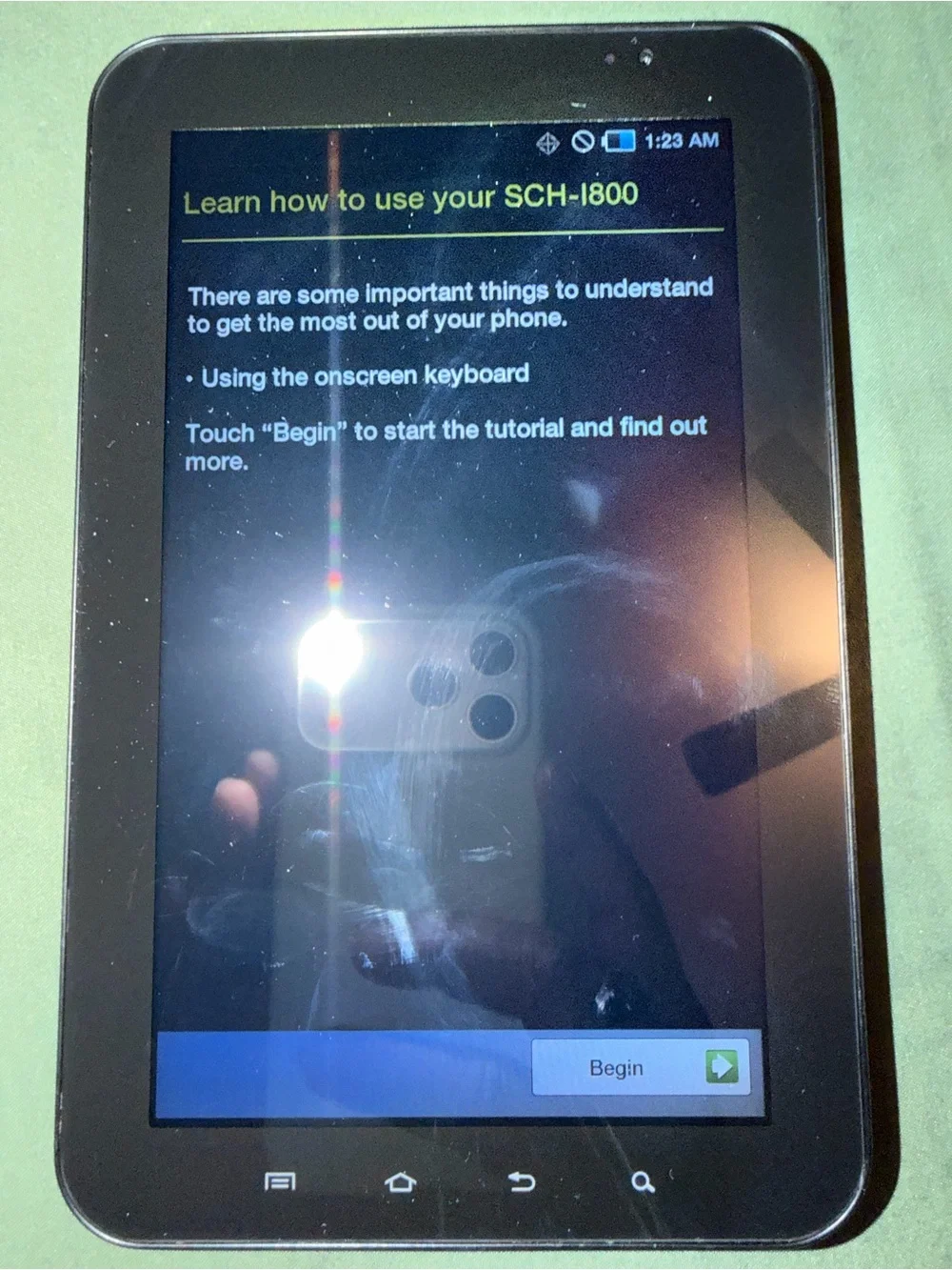 Black Galaxy VerizonTablet with Touchscreen Display